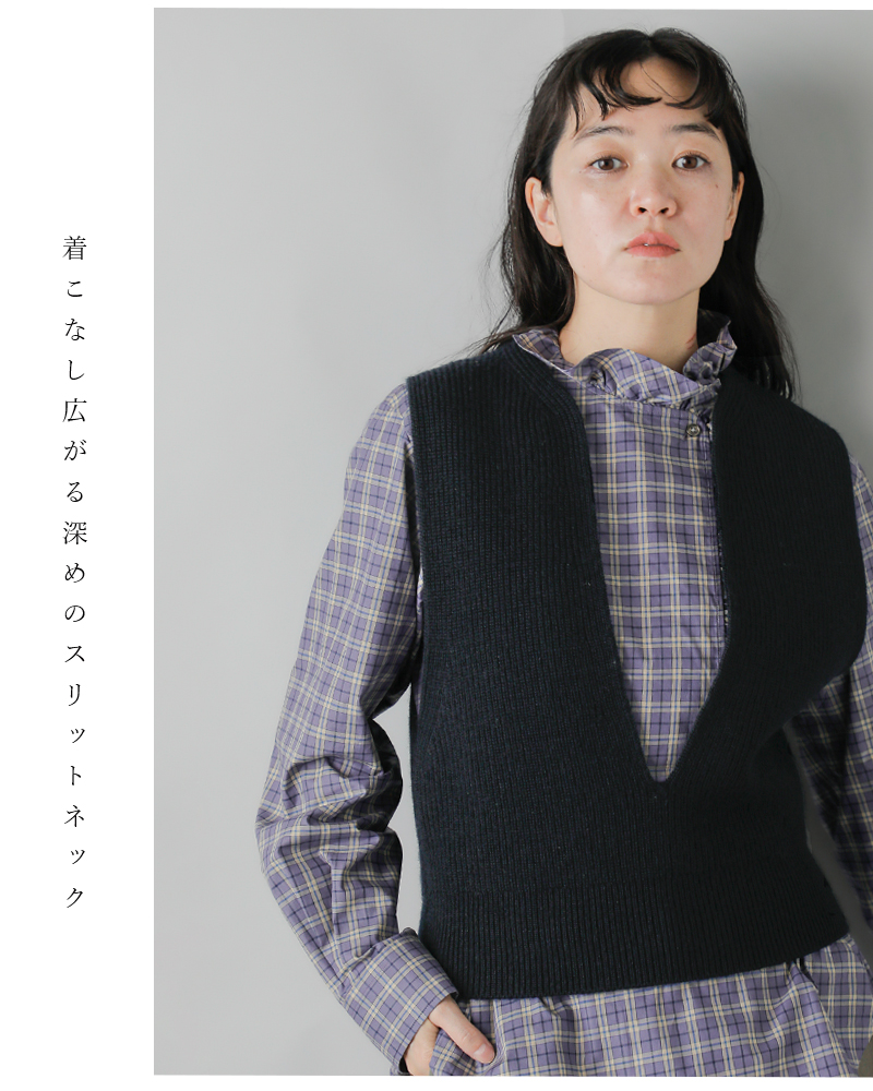 楽天市場】＜LOEFF＞ギャバ ショート ラウンドネックベスト