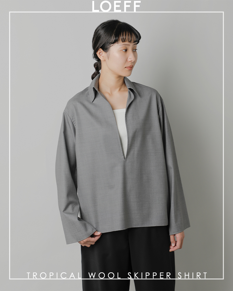 新品 未着用 LOEFF ロエフ 白 ホワイト リブ カットソー LOEFF（ロエフ）の「＜LOEFF＞スリーピング キャット Tシャツ