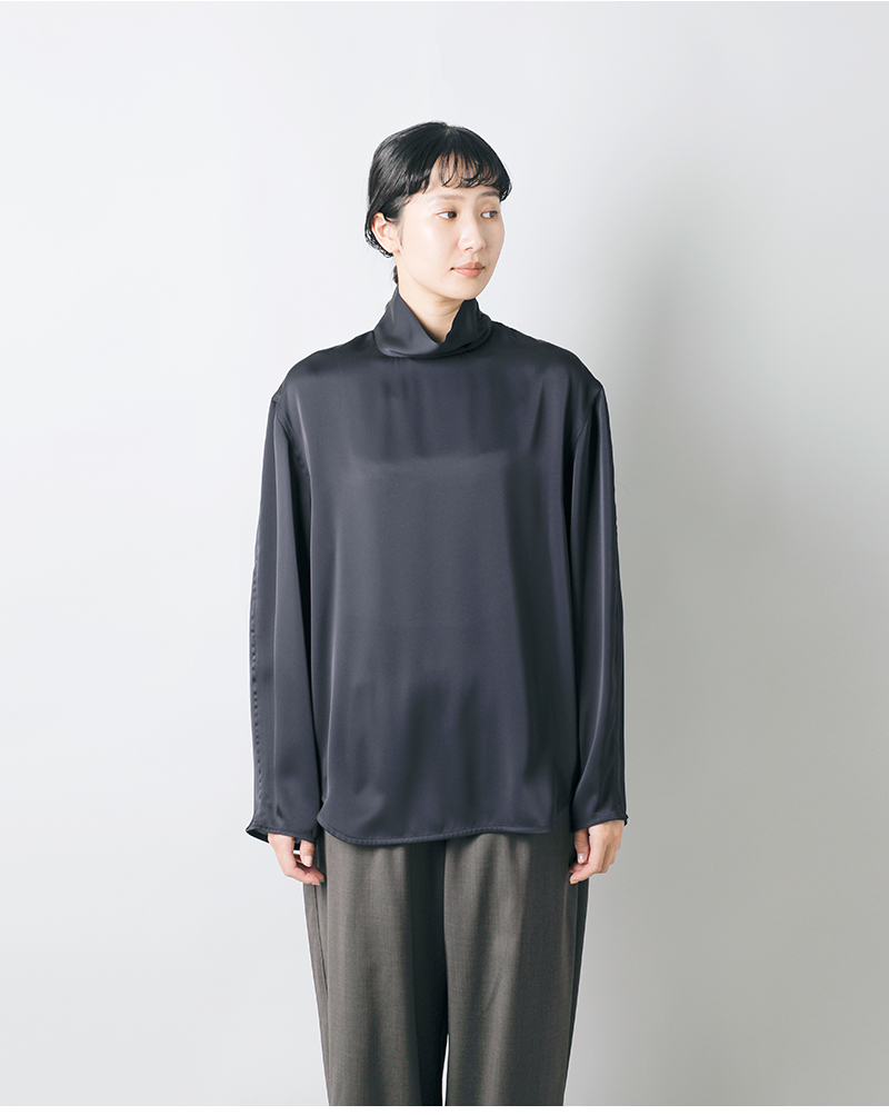 ロエフ　LOEFF シアープルオーバー　ブラック　2025夏 カットメッシュクロップドプルオーバー - YEVS