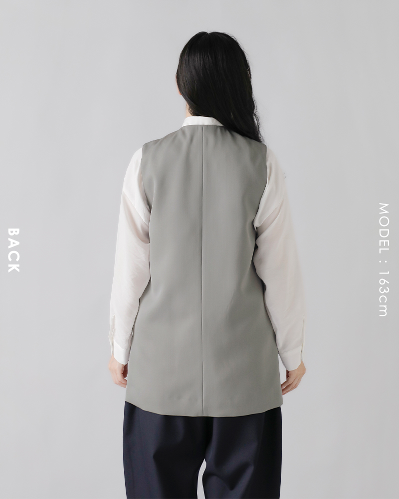 ギャバ ショート ラウンドネックベスト | LOEFF (Women)/ロエフ