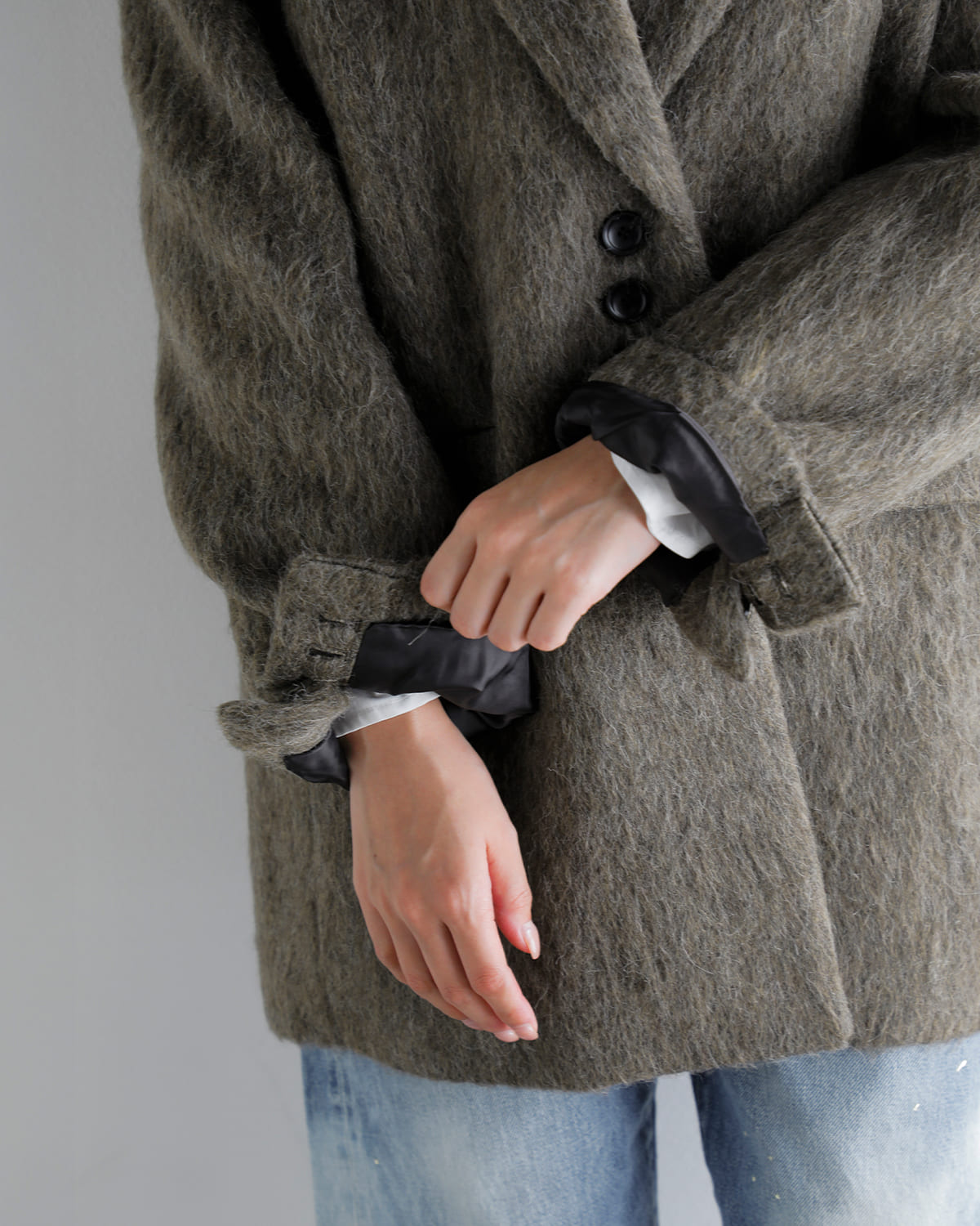 MANOF(マノフ)シャギーテーラードオーバージャケット 89101-0082