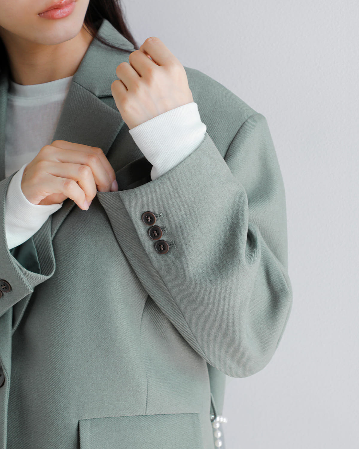 MANOF(マノフ)ビスチェセットリブニットプルオーバー 89103-0392