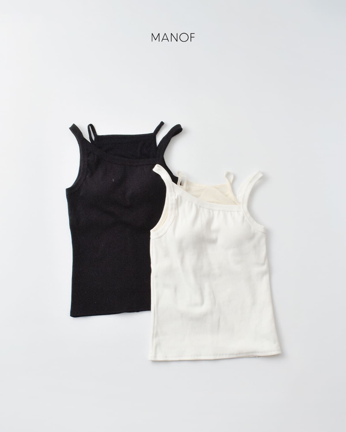 MANOF(マノフ)シアー レイヤード タンクトップ89105-1022