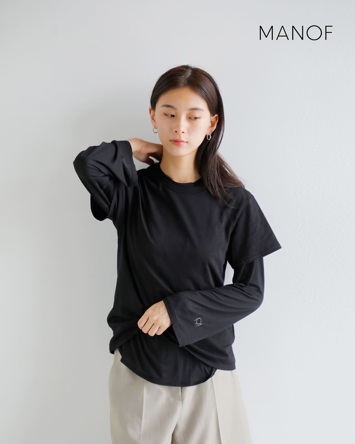 MANOF(マノフ)2タイプ ロゴ パック Tシャツ89105-1062