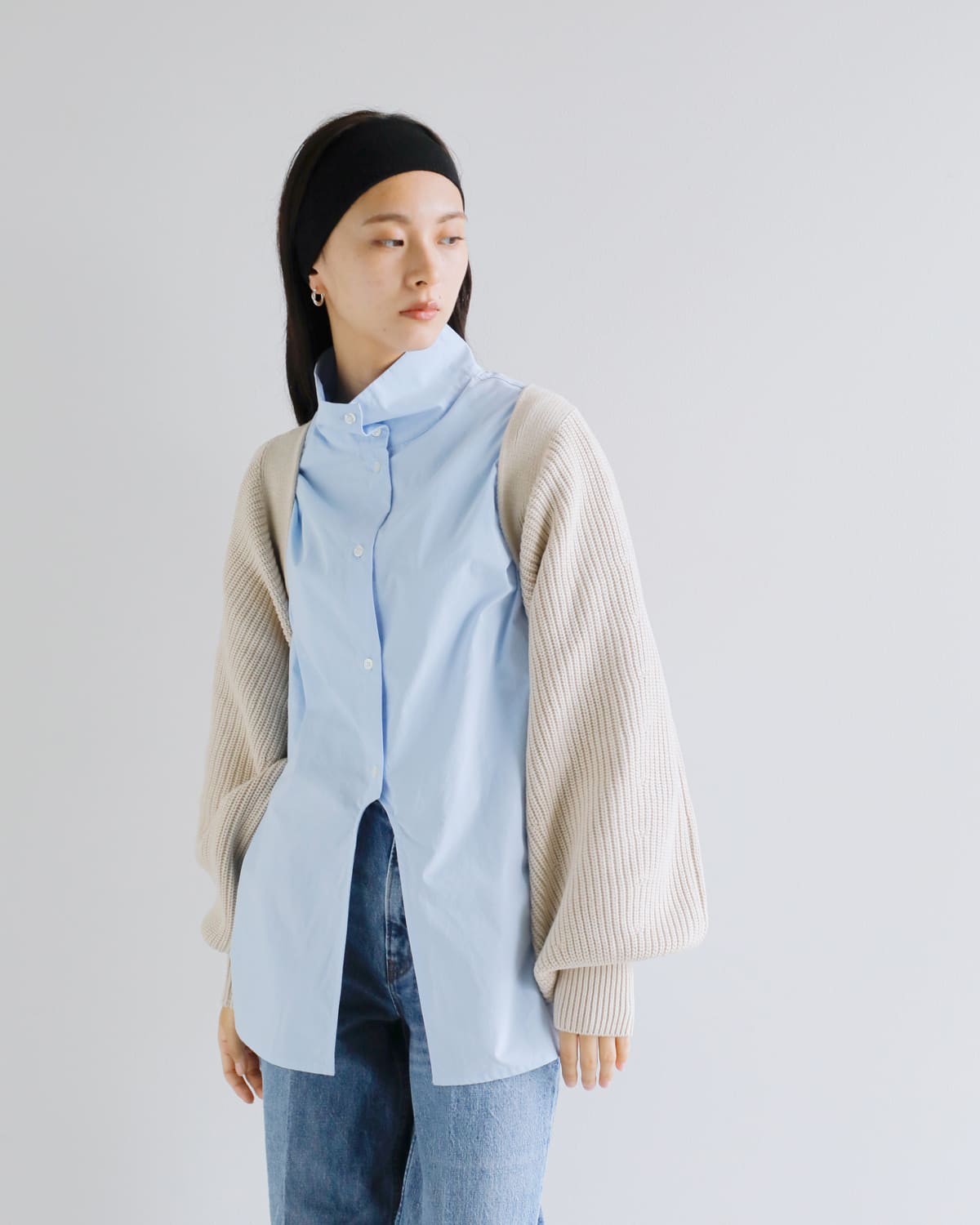 momo　ドゥロワー　定価6.9万　ミラノ編みフリルスリーブニット momo ドゥロワー 定価6.9万 ミラノ編みフリルスリーブニット