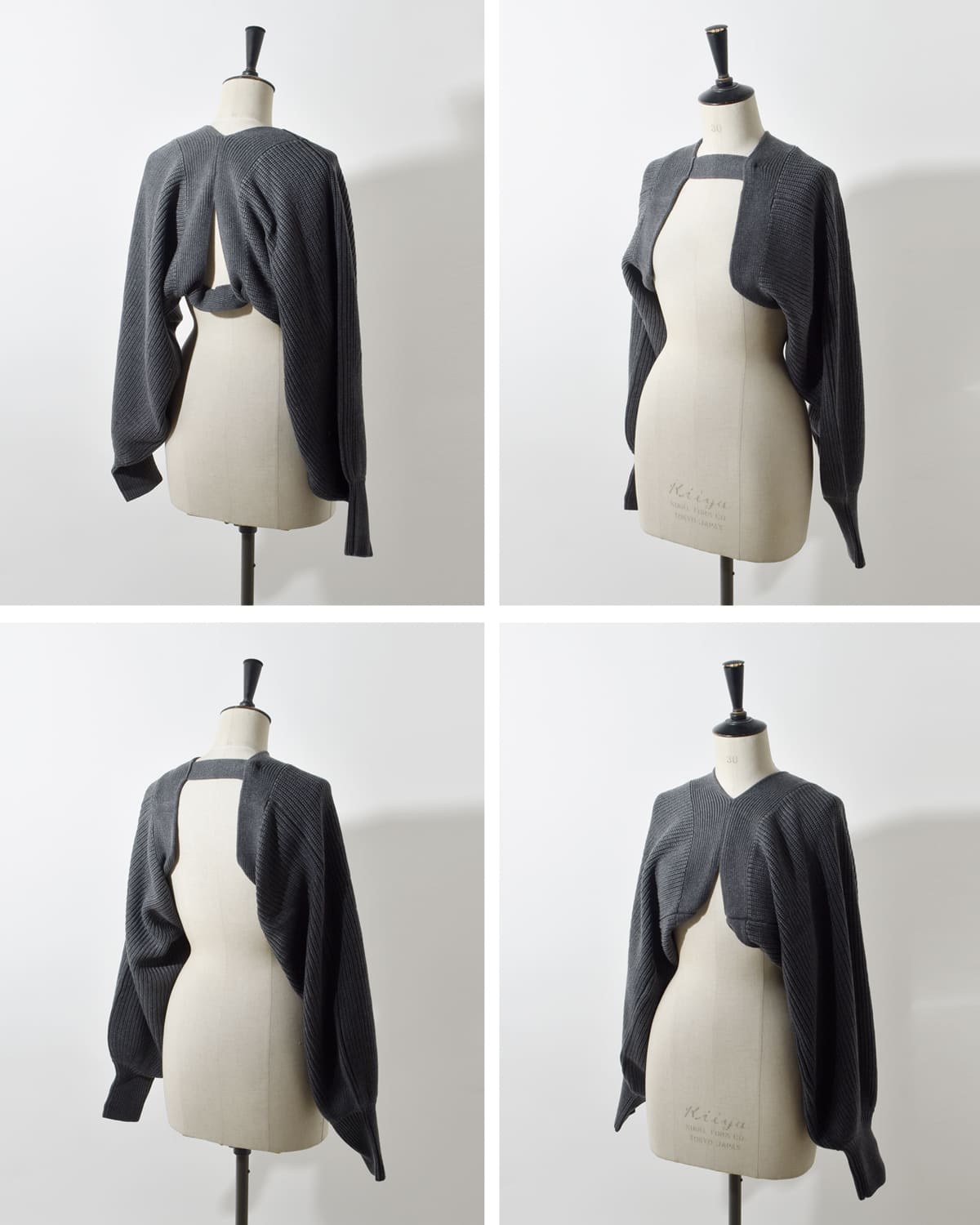 MANOF(マノフ)ボリュームスリーブニットボレロ89106-2022 89106-2022