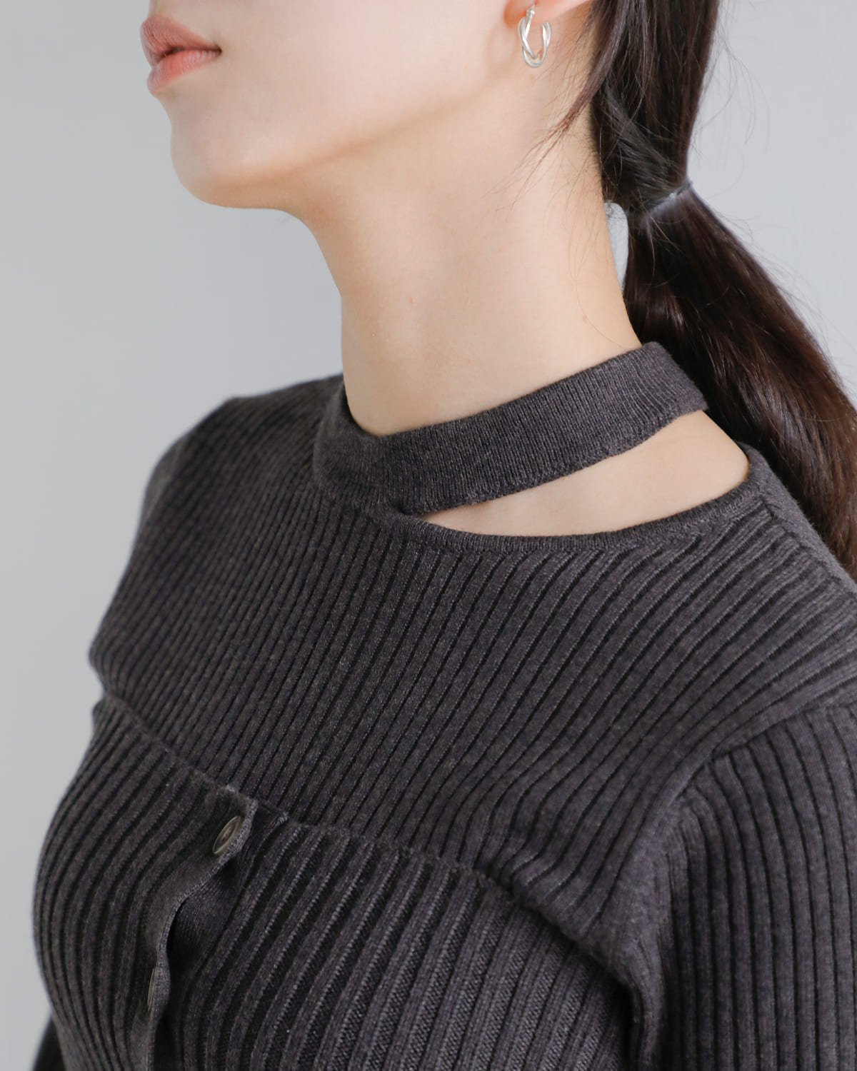 MANOF(マノフ)ビスチェセットリブニットプルオーバー 89106-2062