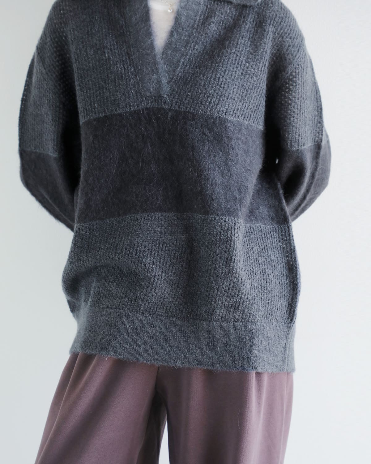 MANOF(マノフ)モヘアポロニットプルオーバー 89106-2092