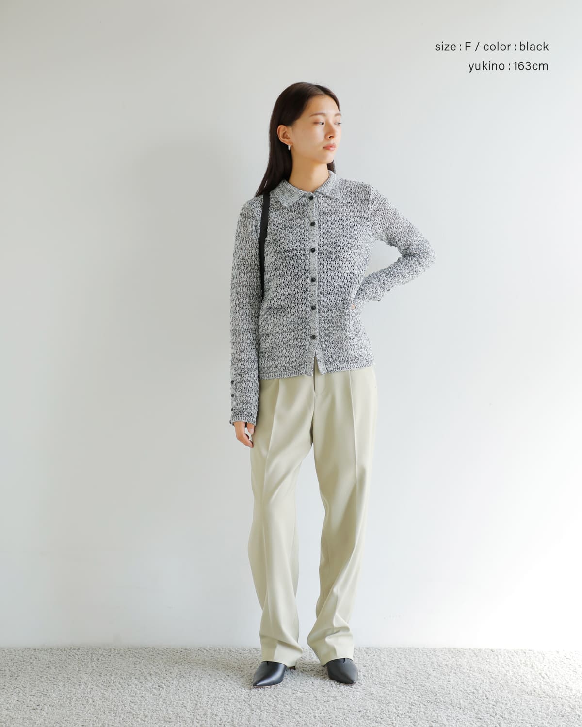 MANOF(マノフ)オープンワークニットカーディガン89106-2192 89106-2192