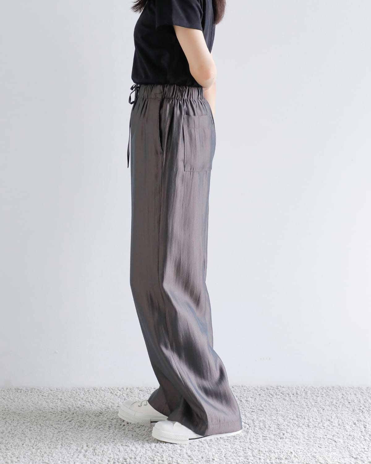 MANOF(マノフ)グリッターリラックスパンツ 89110-7032