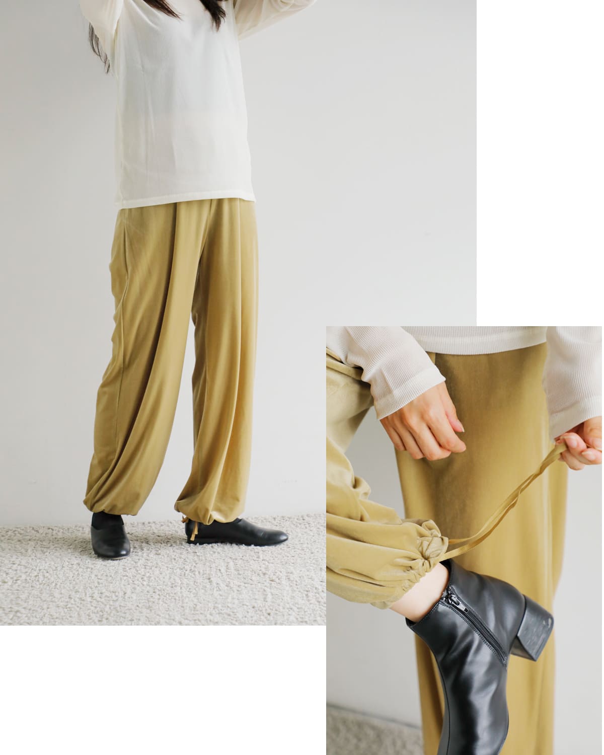 MANOF(マノフ)ベロア2wayパンツ89110-7042 89110-7042