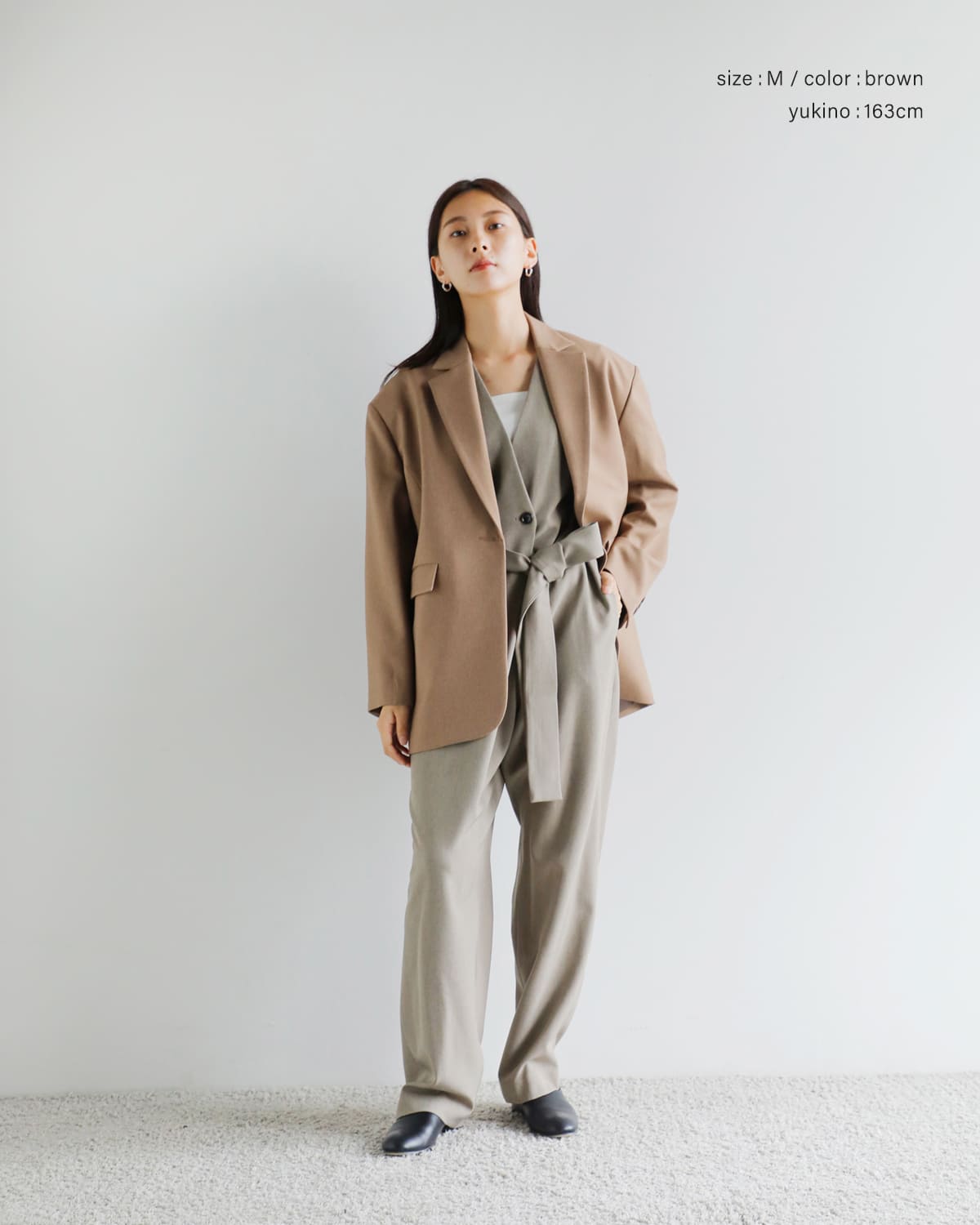 MANOF(マノフ)スリットハーフスリーブオールインワン 89112-5042