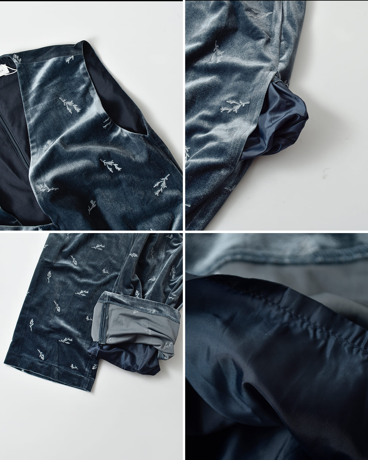 MANOF(マノフ)ベロア刺繍オールインワン 89112-5192