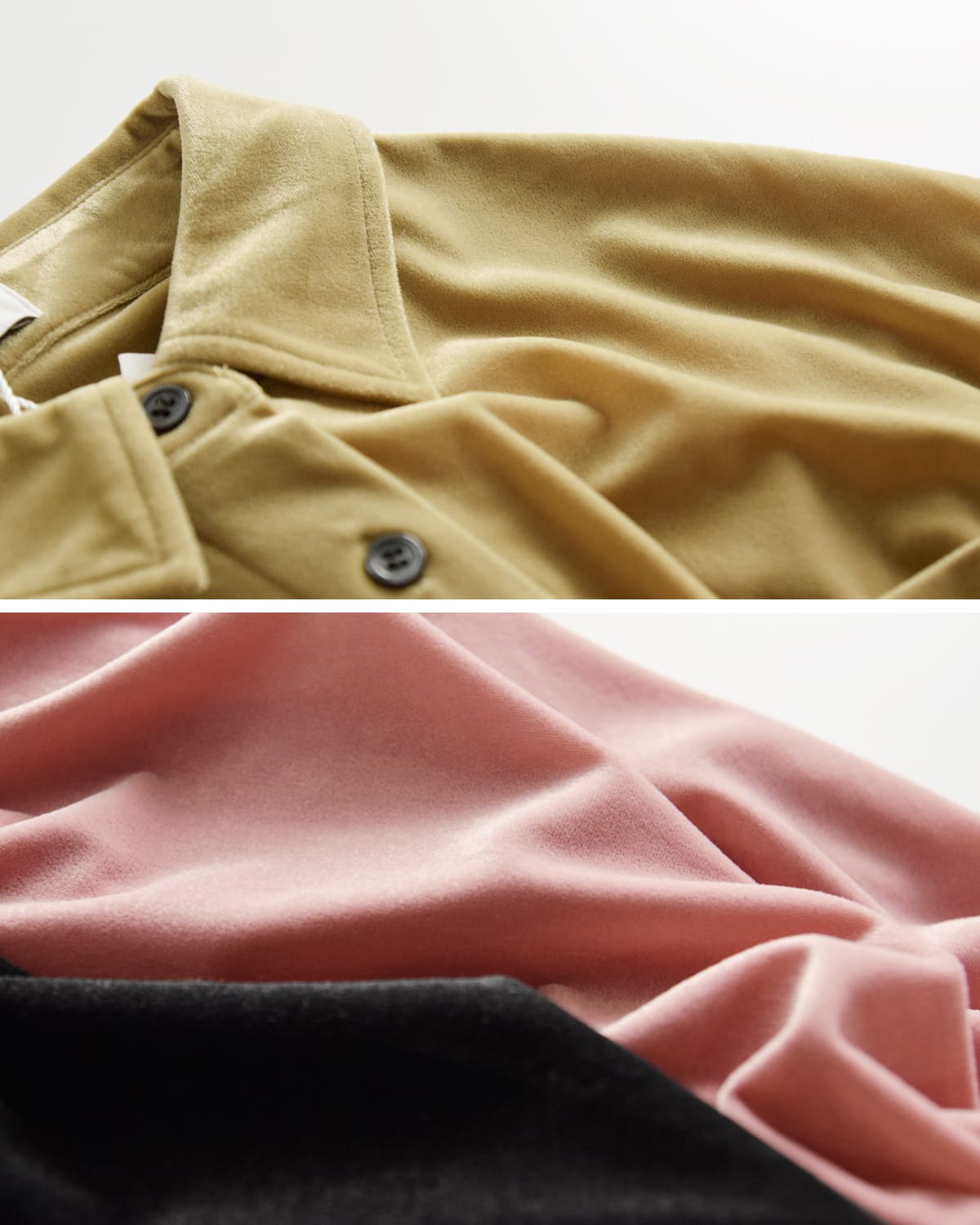 MANOF(マノフ)ベロアオーバーシャツ 89122-4052