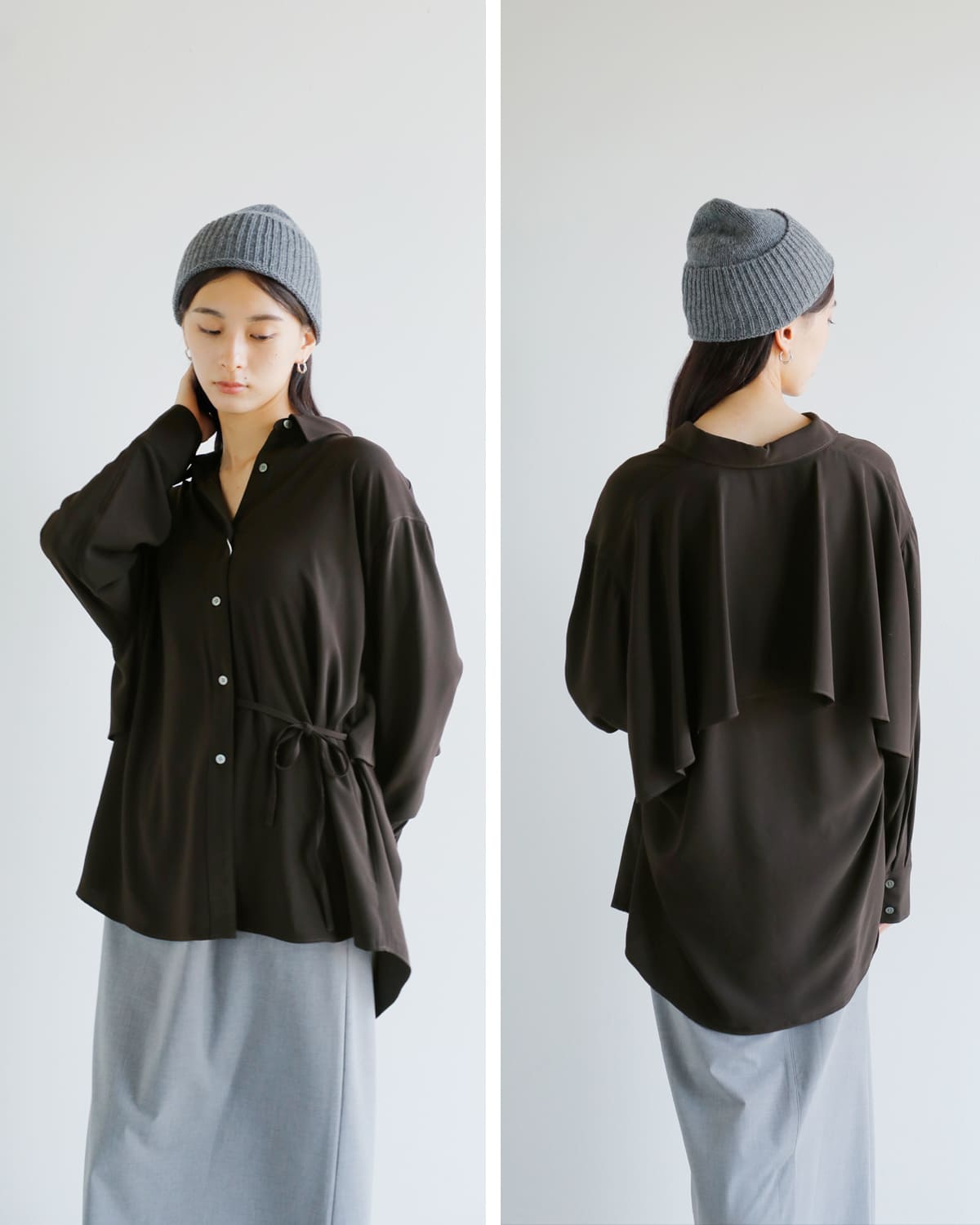 MANOF(マノフ)ストリングバックレイヤードシャツ 89122-4232