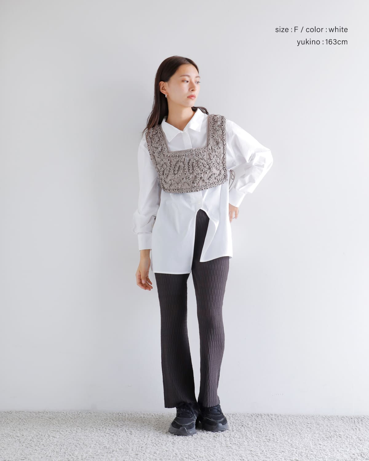 MANOF(マノフ)ハイネック2wayシャツ89122-4252 89122-4252