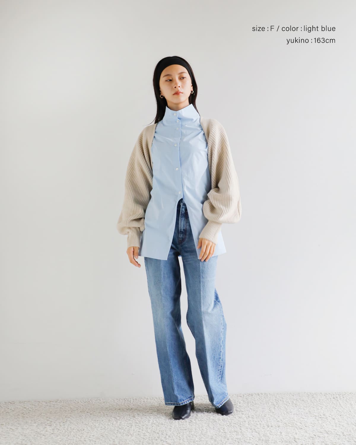 MANOF(マノフ)ハイネック2wayシャツ89122-4252 89122-4252