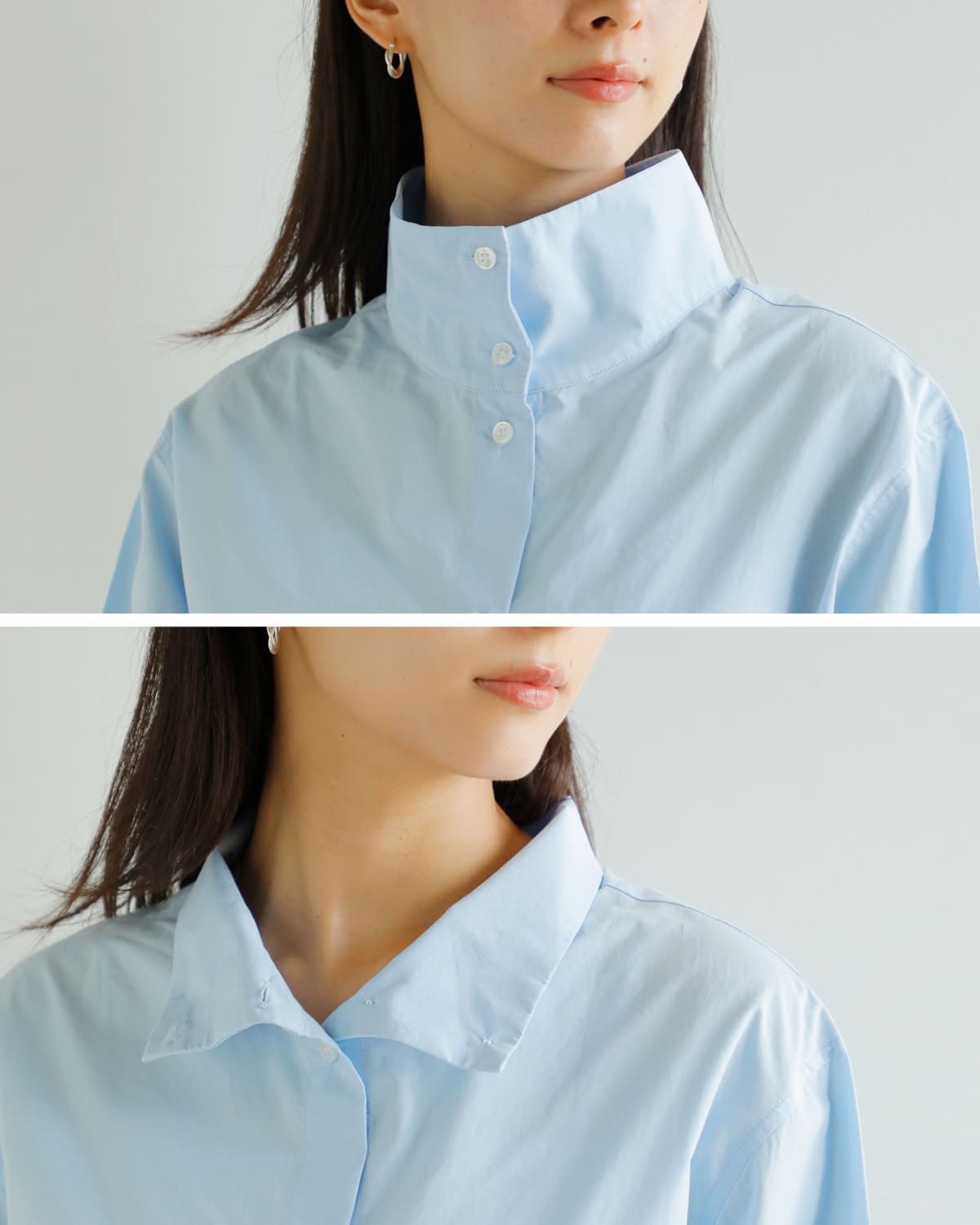 MANOF(マノフ)ハイネック2wayシャツ89122-4252 89122-4252