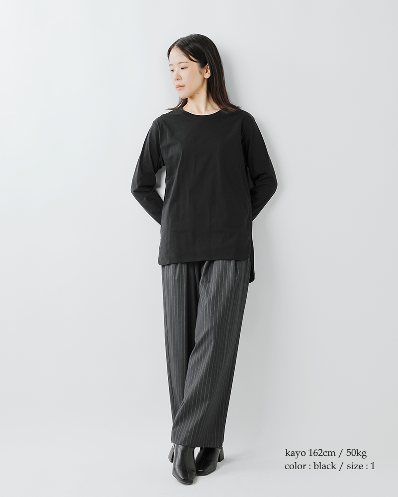 Squady(スカディ)コットン天竺ロングスリーブＴシャツ903-5810