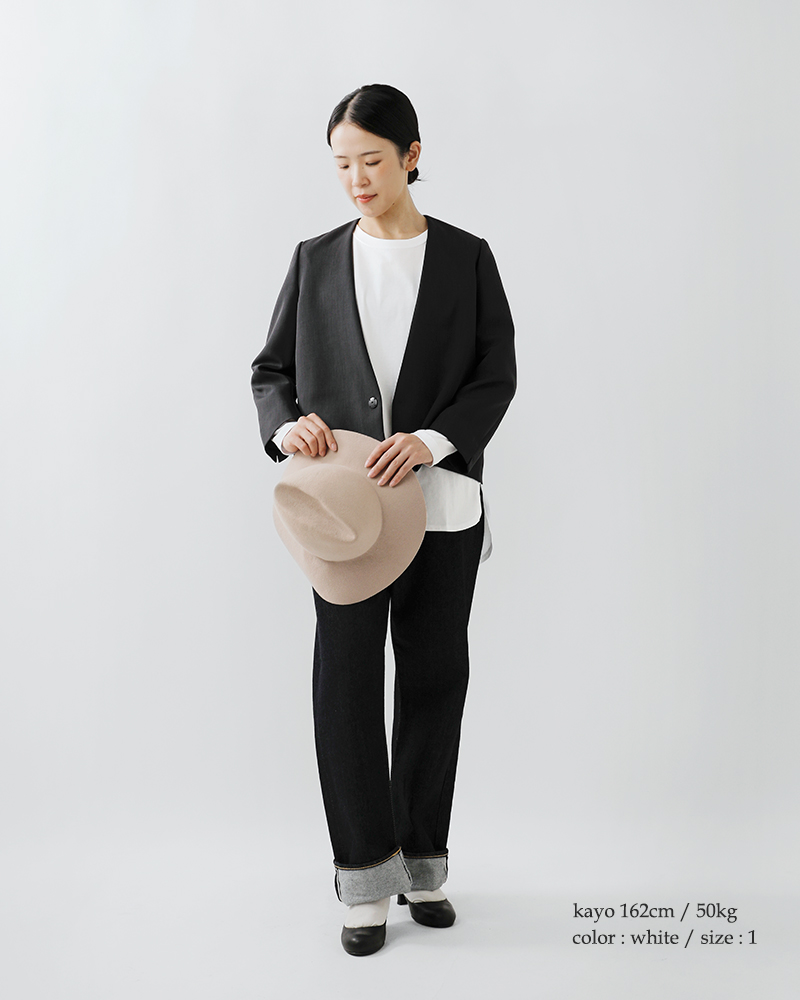 Squady(スカディ)コットン天竺ロングスリーブＴシャツ903-5810