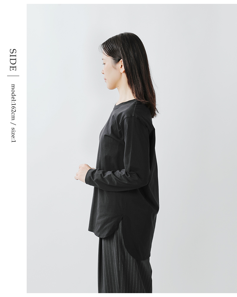 Squady(スカディ)コットン天竺ロングスリーブＴシャツ903-5810