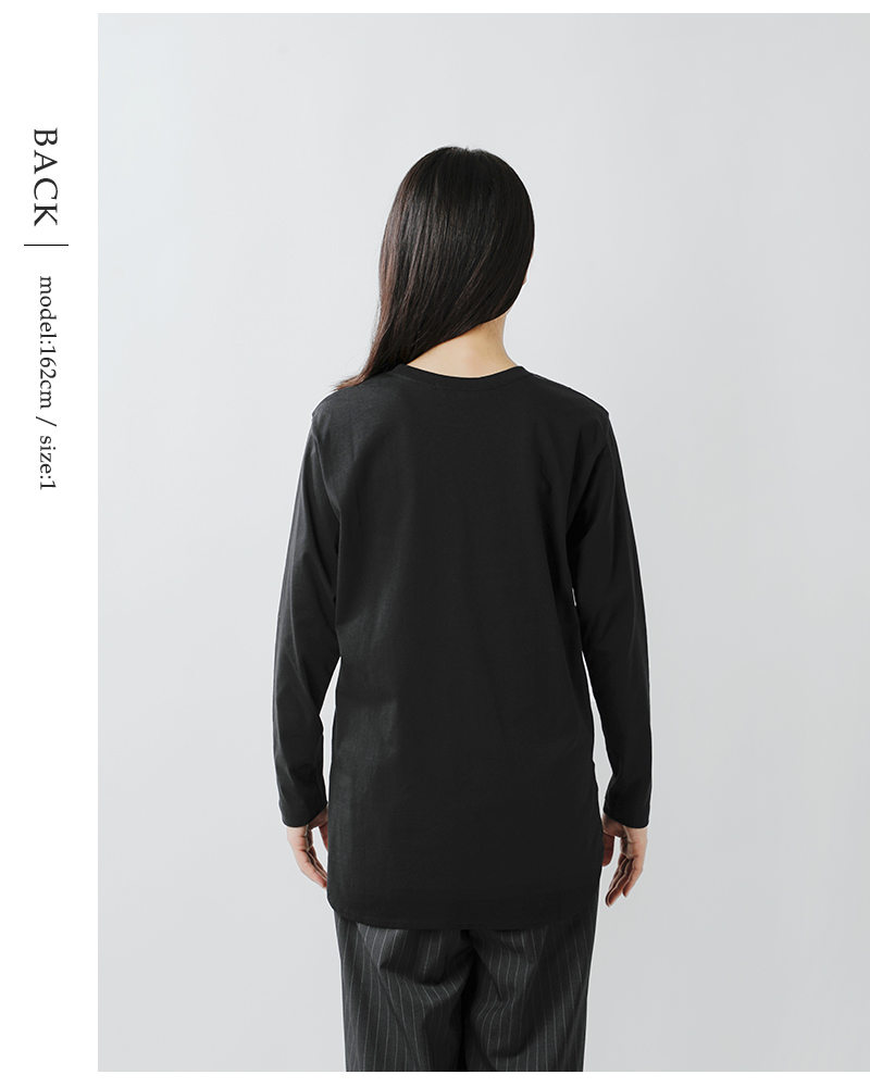 Squady(スカディ)コットン天竺ロングスリーブＴシャツ903-5810