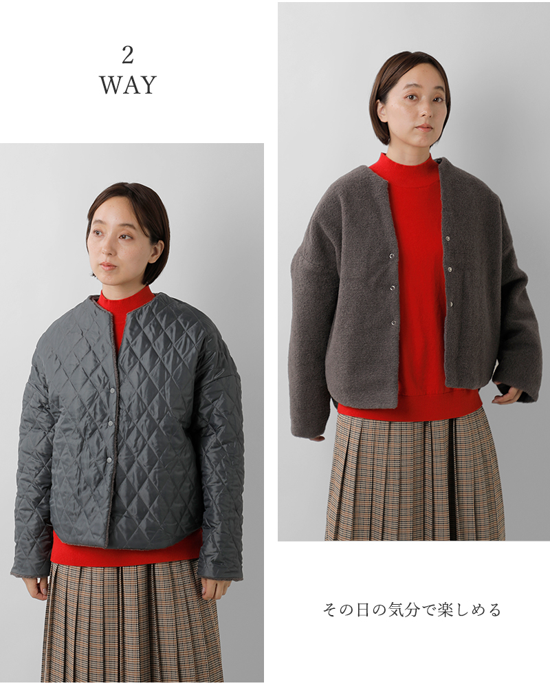 Squady(スカディ)ブークレキルトリバーシブルジャケット904-3681