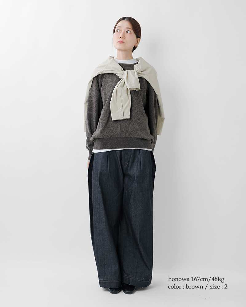 Squady(スカディ)モールヤーンクルーネックプルオーバー904-3776