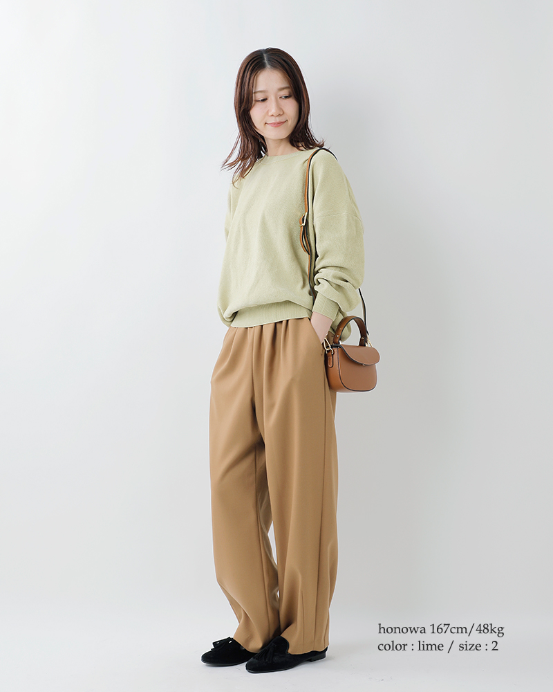 Squady(スカディ)モールヤーンクルーネックプルオーバー904-3776