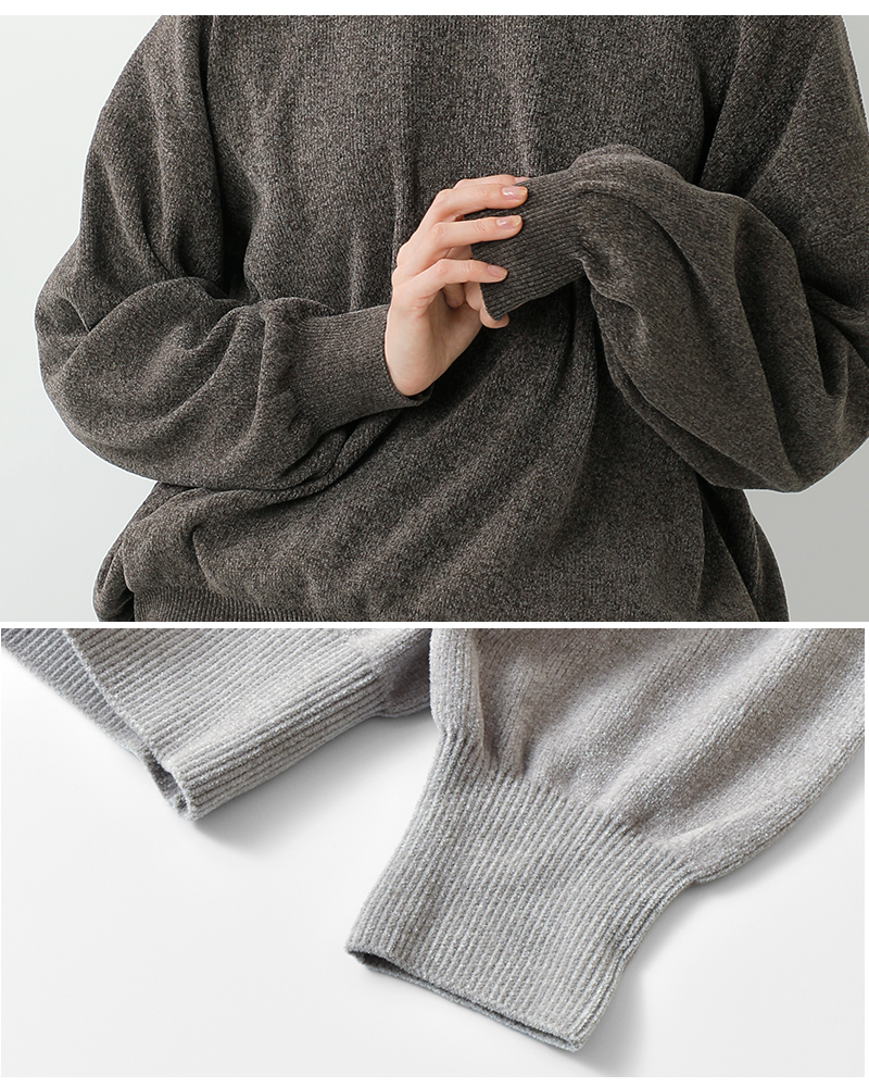 Squady(スカディ)モールヤーンクルーネックプルオーバー904-3776