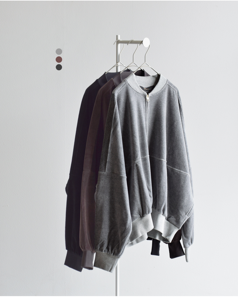 Squady(スカディ)ヘビーコットンベロアジャケット907-4861