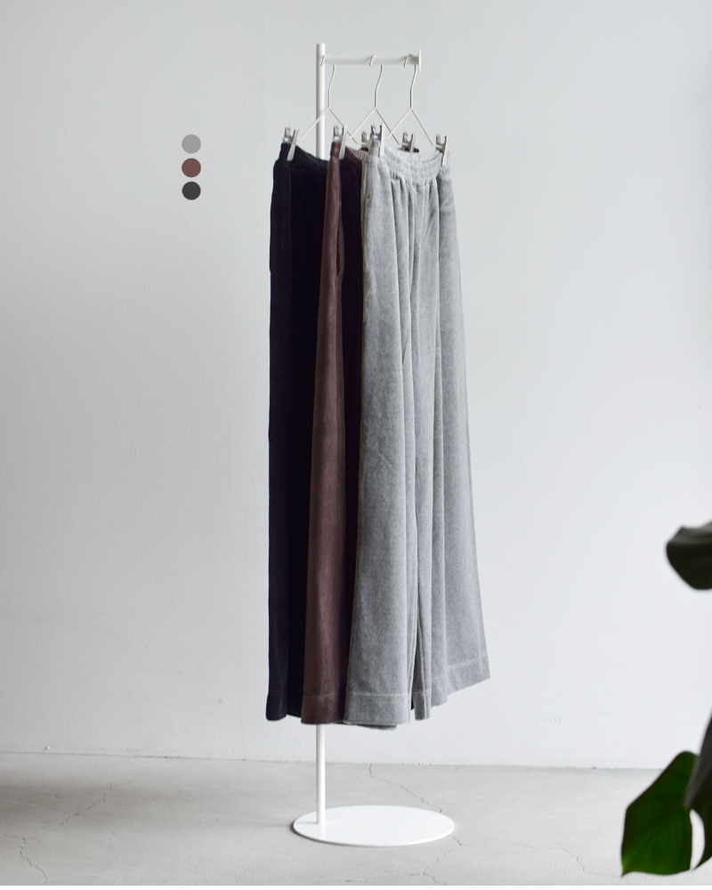 Squady(スカディ)ヘビーコットンベロアパンツ907-4862