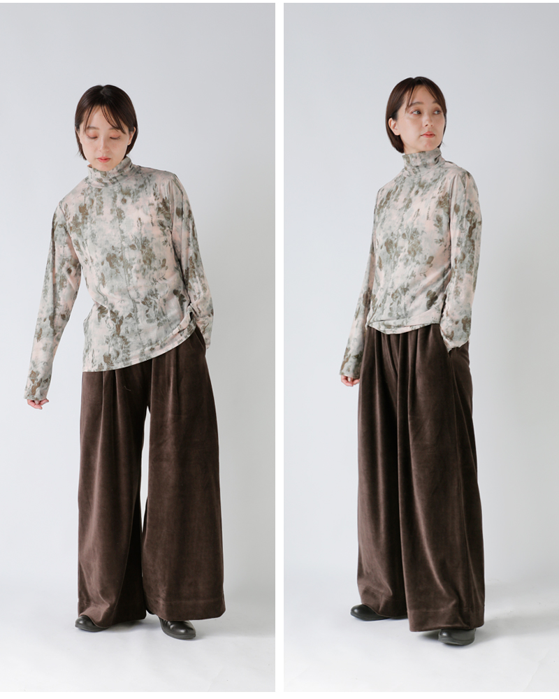 Squady(スカディ)ヘビーコットンベロアパンツ907-4862