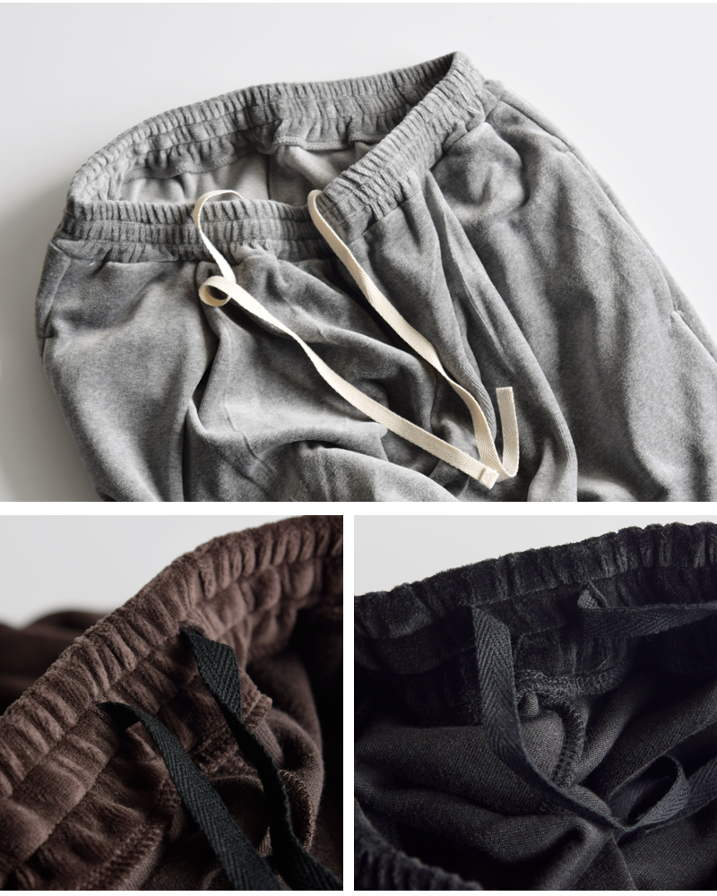 Squady(スカディ)ヘビーコットンベロアパンツ907-4862