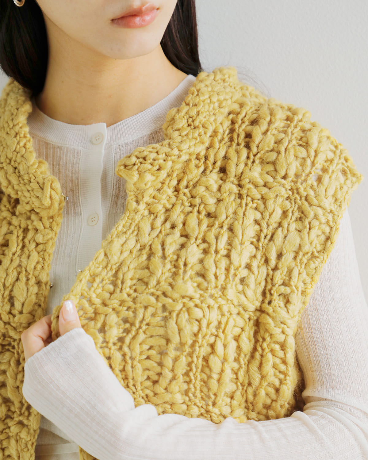 CHIGNON(シニヨン)ポップコーンベスト9455-305dp 9455-305dp