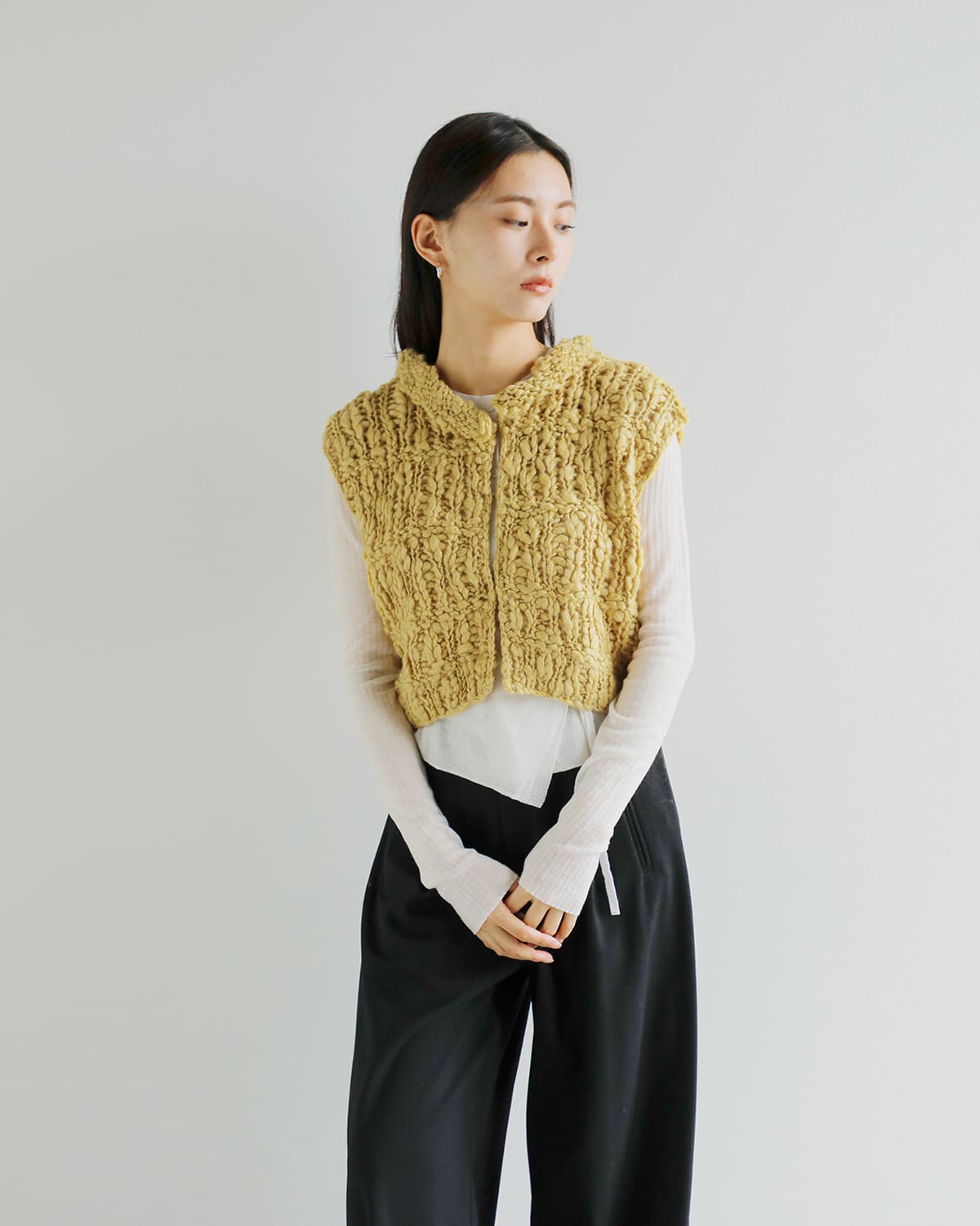 CHIGNON(シニヨン)ポップコーンベスト9455-305dp 9455-305dp