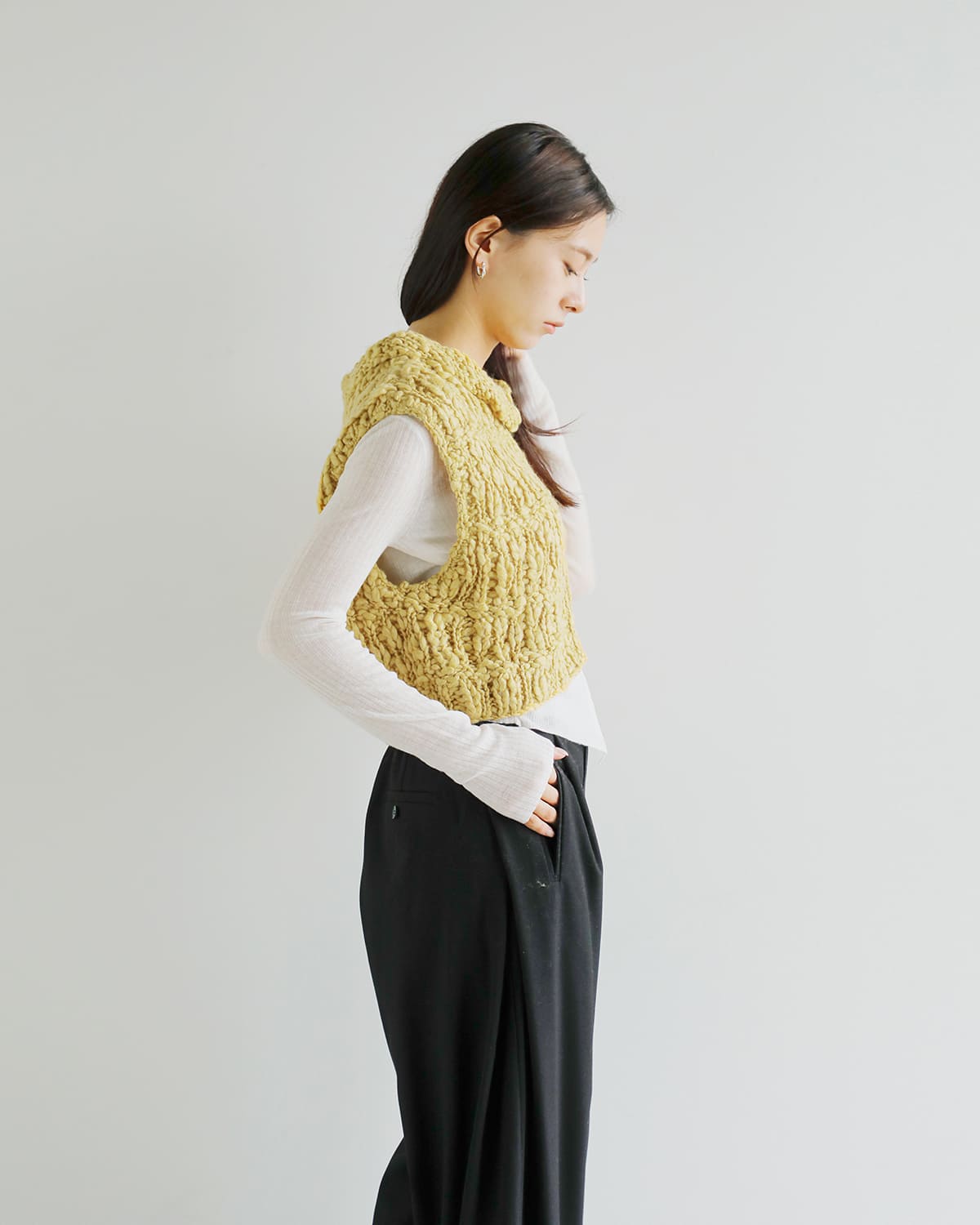 CHIGNON(シニヨン)ポップコーンベスト9455-305dp 9455-305dp