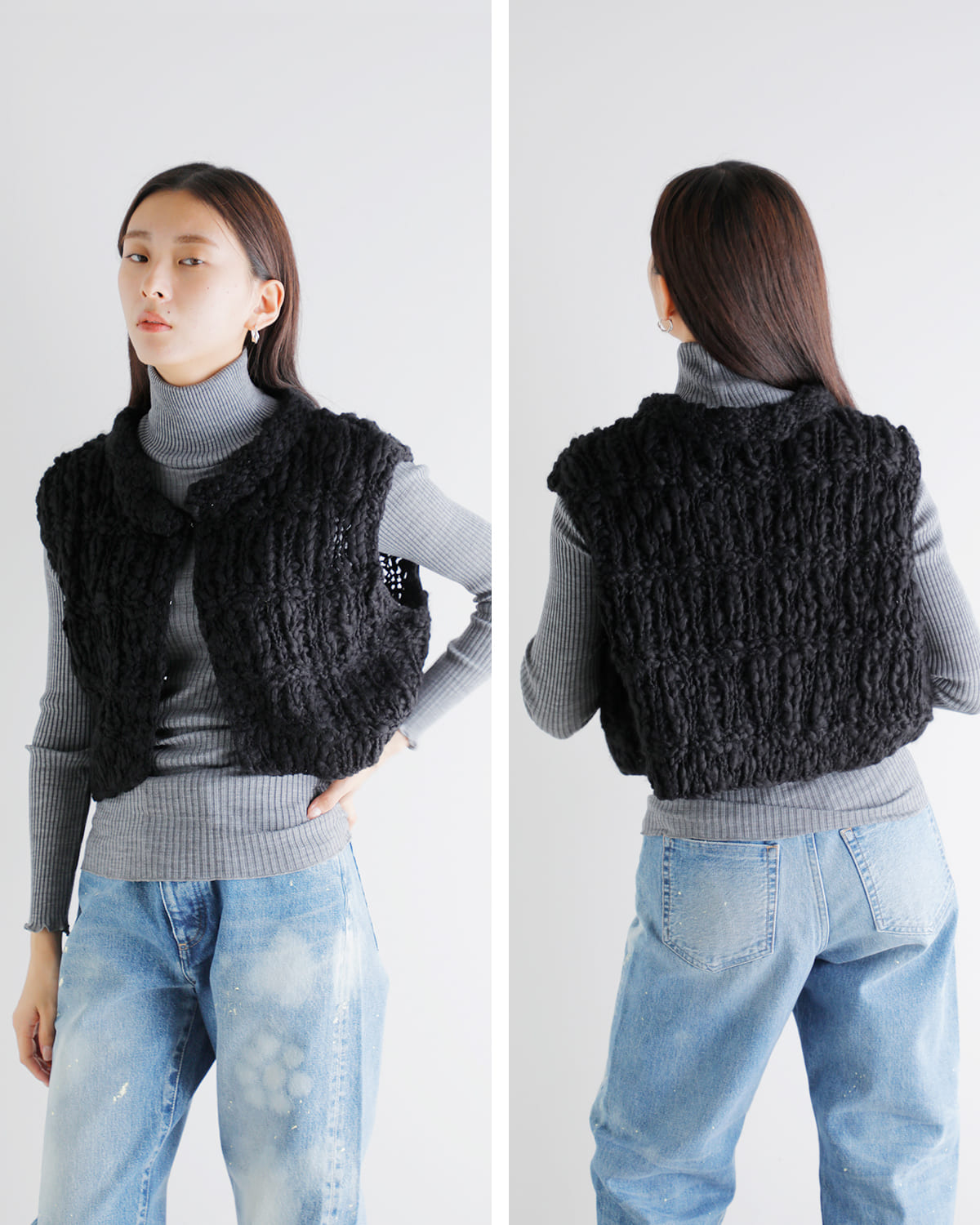 CHIGNON(シニヨン)ポップコーンベスト9455-305dp 9455-305dp