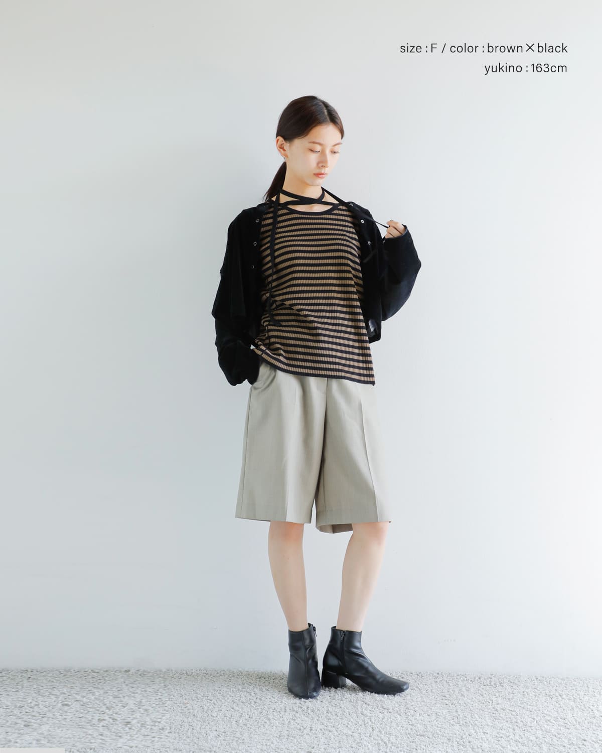 CHIGNON(シニヨン)2wayチョーカーニットプルオーバー9554-080jr 9554-080jr