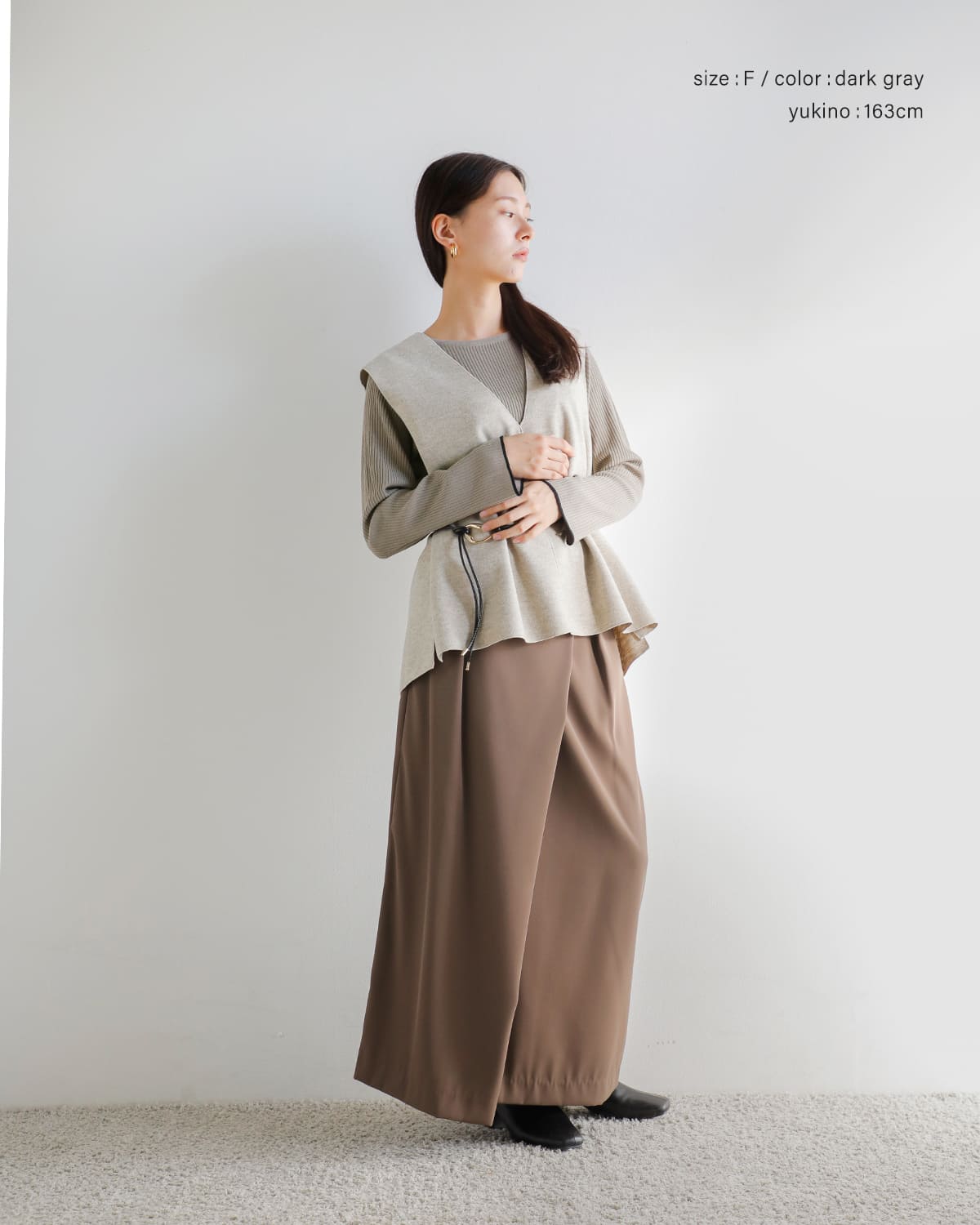 CHIGNON(シニヨン)2wayチョーカーニットプルオーバー9554-080jr 9554-080jr