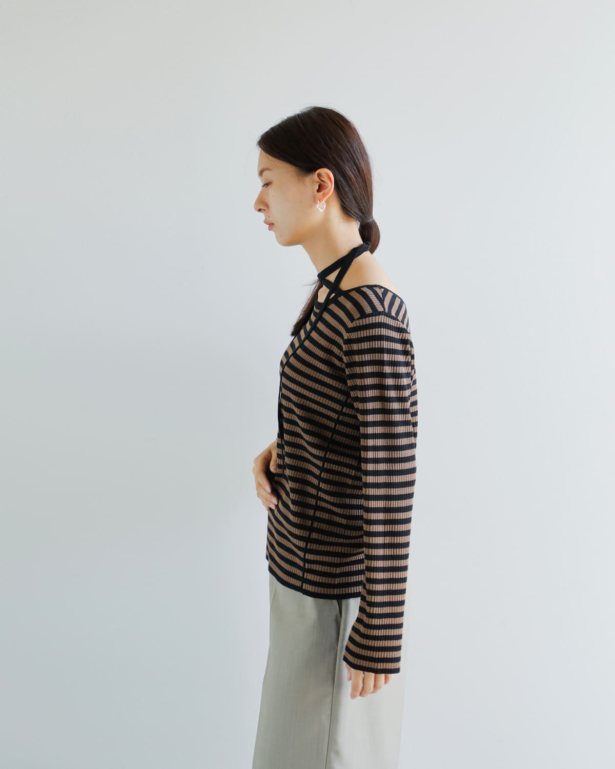 CHIGNON(シニヨン)2wayチョーカーニットプルオーバー9554-080jr 9554-080jr