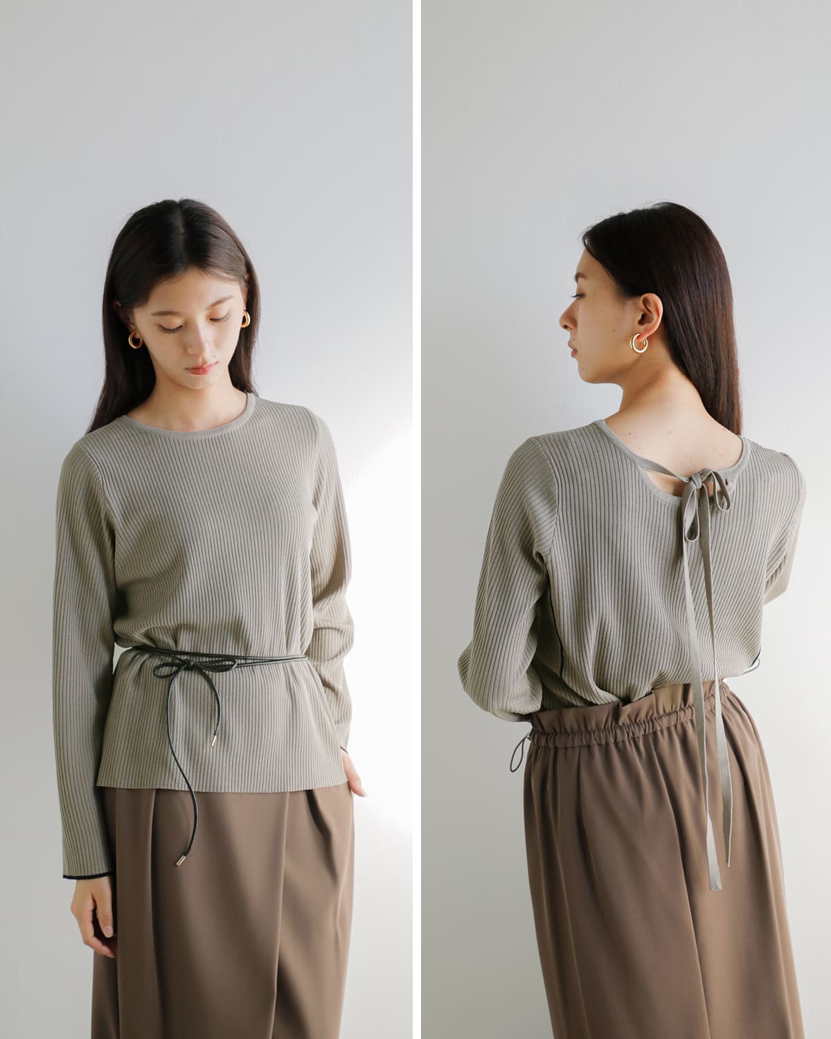 CHIGNON(シニヨン)2wayチョーカーニットプルオーバー9554-080jr 9554-080jr