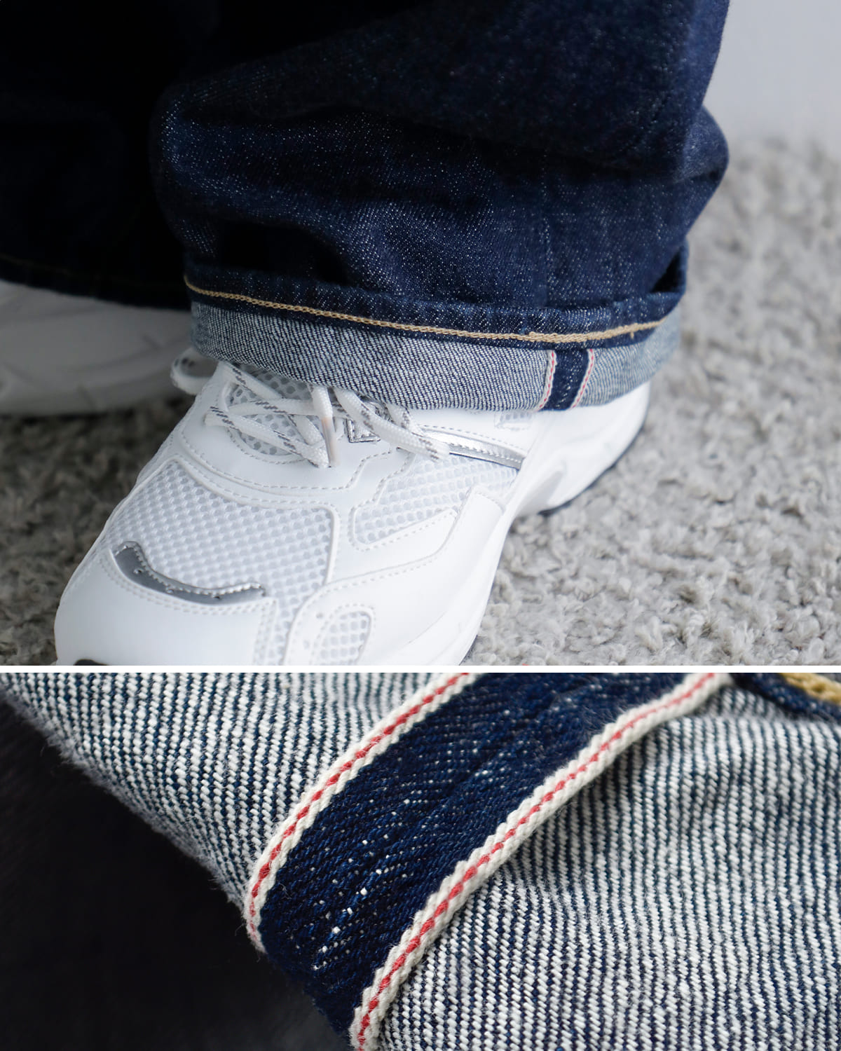 KURO(クロ)セルビッチクロスデニムパンツ “SELVEDGE CROSS DENIM PANTS” 964173