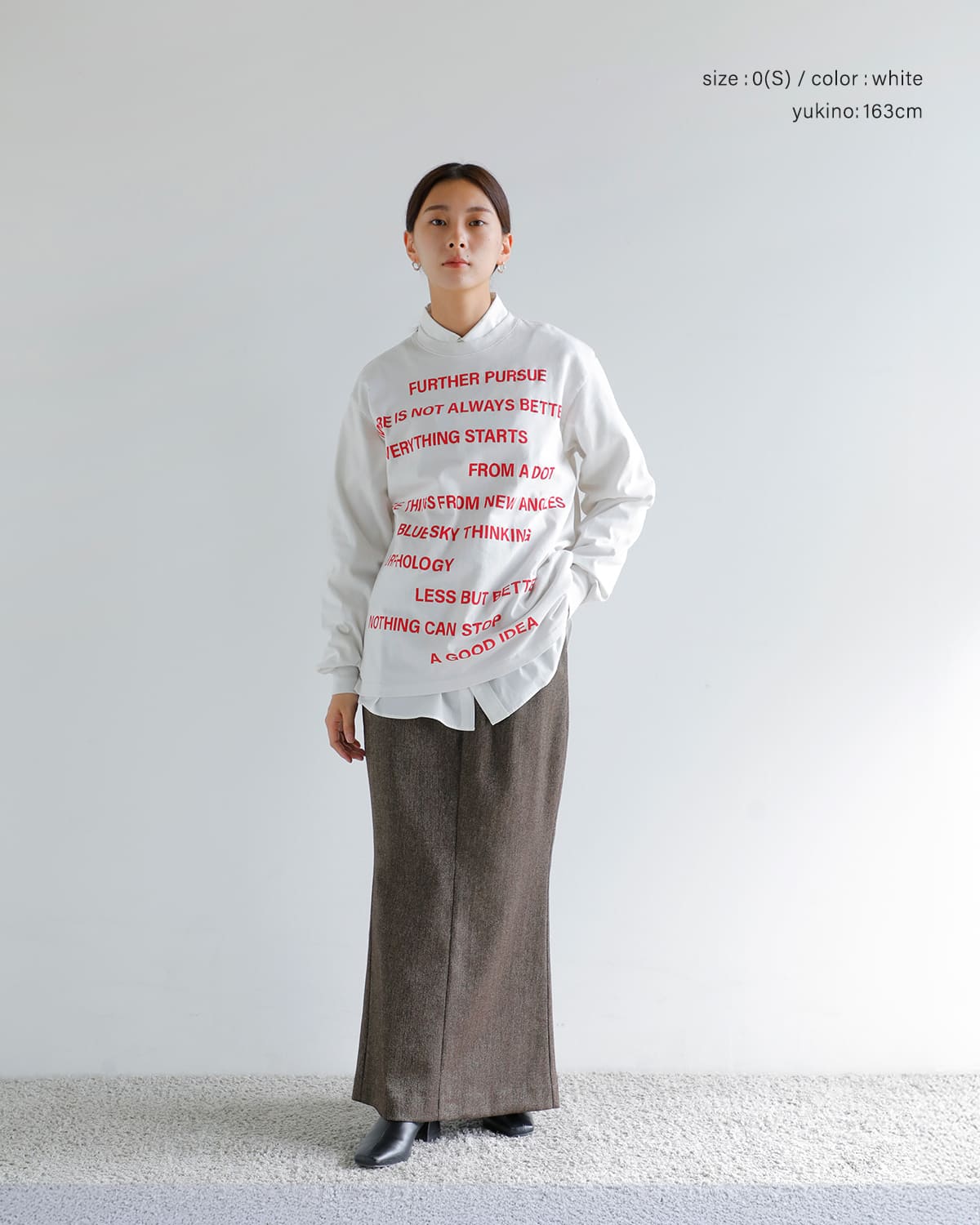 KURO(クロ)ラウンドシェイプダイロングスリーブTシャツ “17/- ROUND SHAPE DYED L/S TEE” 964219