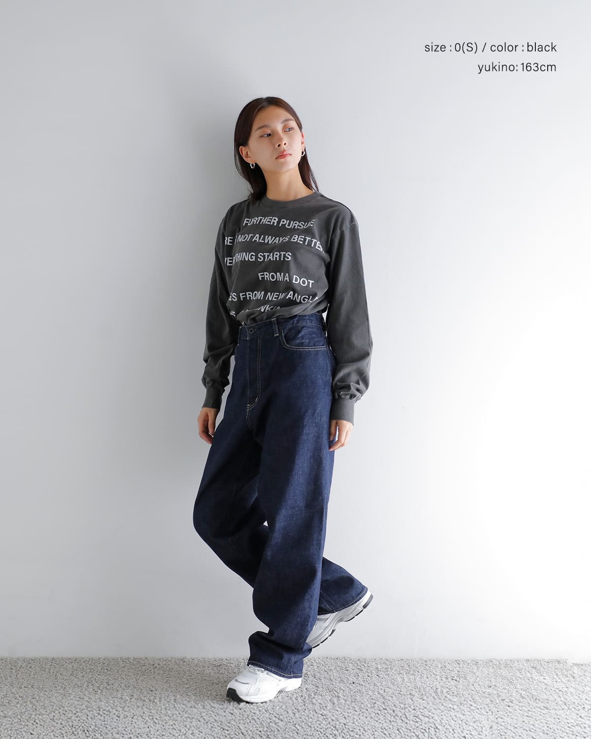 KURO(クロ)ラウンドシェイプダイロングスリーブTシャツ “17/- ROUND SHAPE DYED L/S TEE” 964219