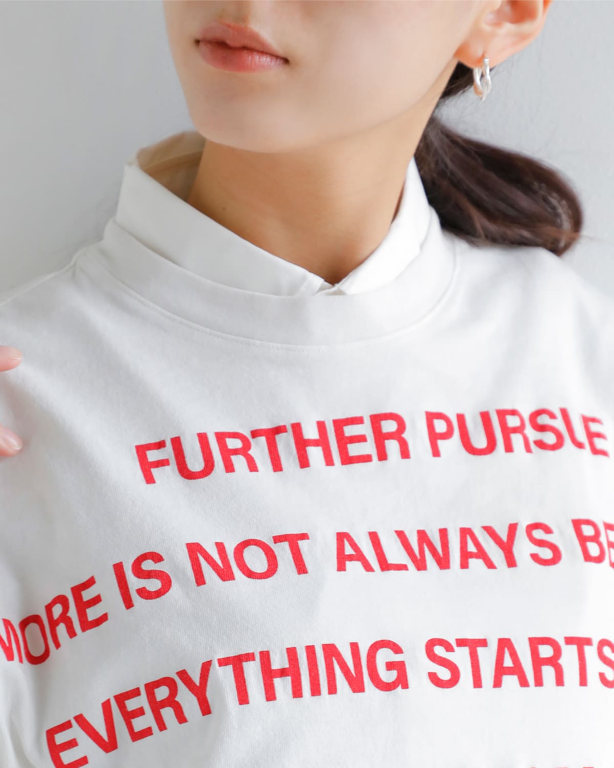 KURO(クロ)ラウンドシェイプダイロングスリーブTシャツ “17/- ROUND SHAPE DYED L/S TEE” 964219