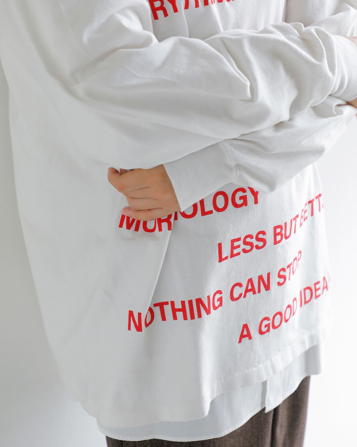 KURO(クロ)ラウンドシェイプダイロングスリーブTシャツ “17/- ROUND SHAPE DYED L/S TEE” 964219