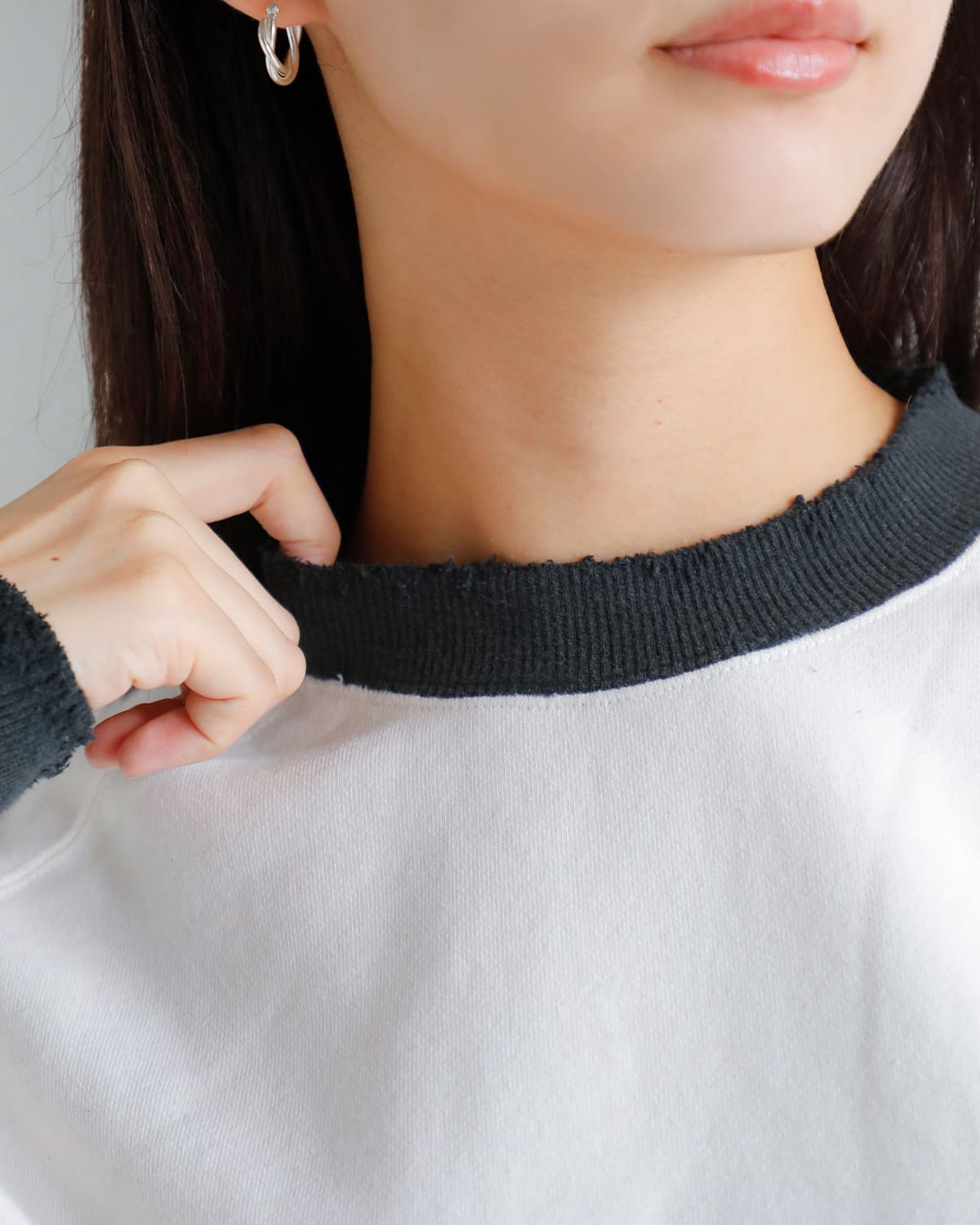 KURO クロ フリーダムスリーブ クルーネック スウェット