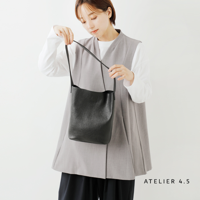ATELIER 4.5 アトリエ4.5 イタリアンシュリンクレザー トート