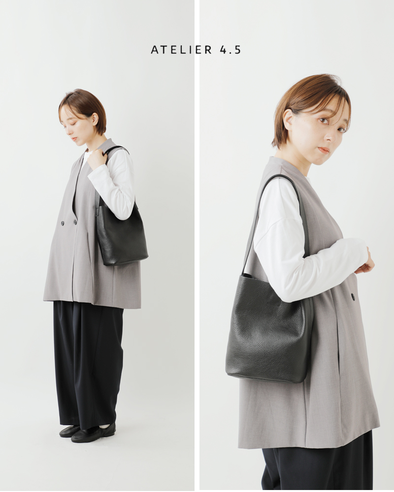 ATELIER 4.5(アトリエ4.5)イタリアンシュリンクレザートートバッグa-035